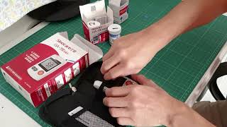 Video guide on how to use Sinocare GA 3 blood glucose monitor screenshot 3