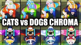 All New Cats Vs Dogs Chroma Skins Spotlight Pretty Kitty Rengar, Meowrick, Corgi League Of Legends