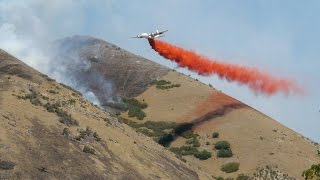 Putting out the fire in Springville, Utah - July 26, 2014