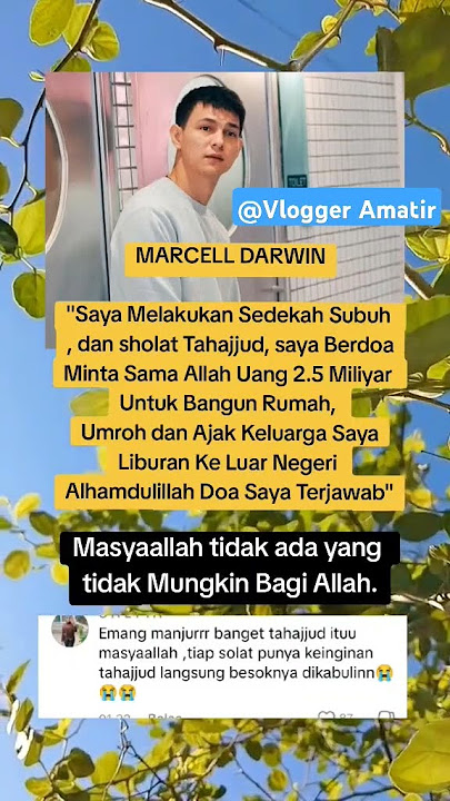 Marcel Darwin Selalu Berdoa.. #marcell #artist #indonesia #shorts