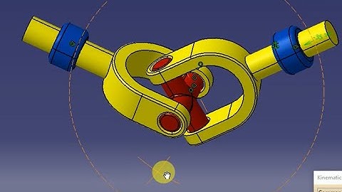 Universal Joint in CATIA with DMU Kinamatics