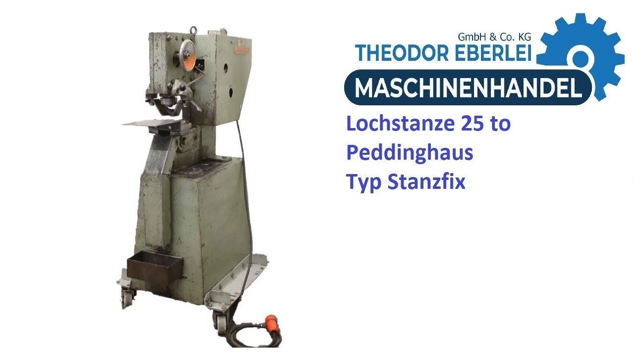 ID 29460 Lochstanze 25 to Peddinghaus Typ Stanzfix YouTube