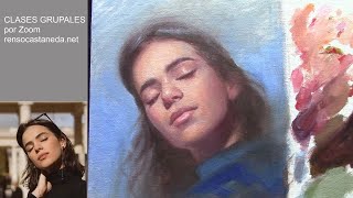 Directo - Pintando retrato al óleo