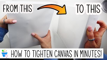 How to Tighten a Canvas with Water | In Just Minutes!