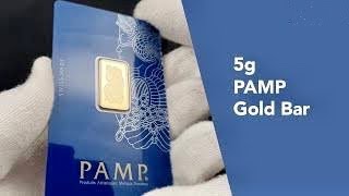 Pamp gold ingot 5 g short review سبيكة ذهب بامب سويسري 5 جرام -