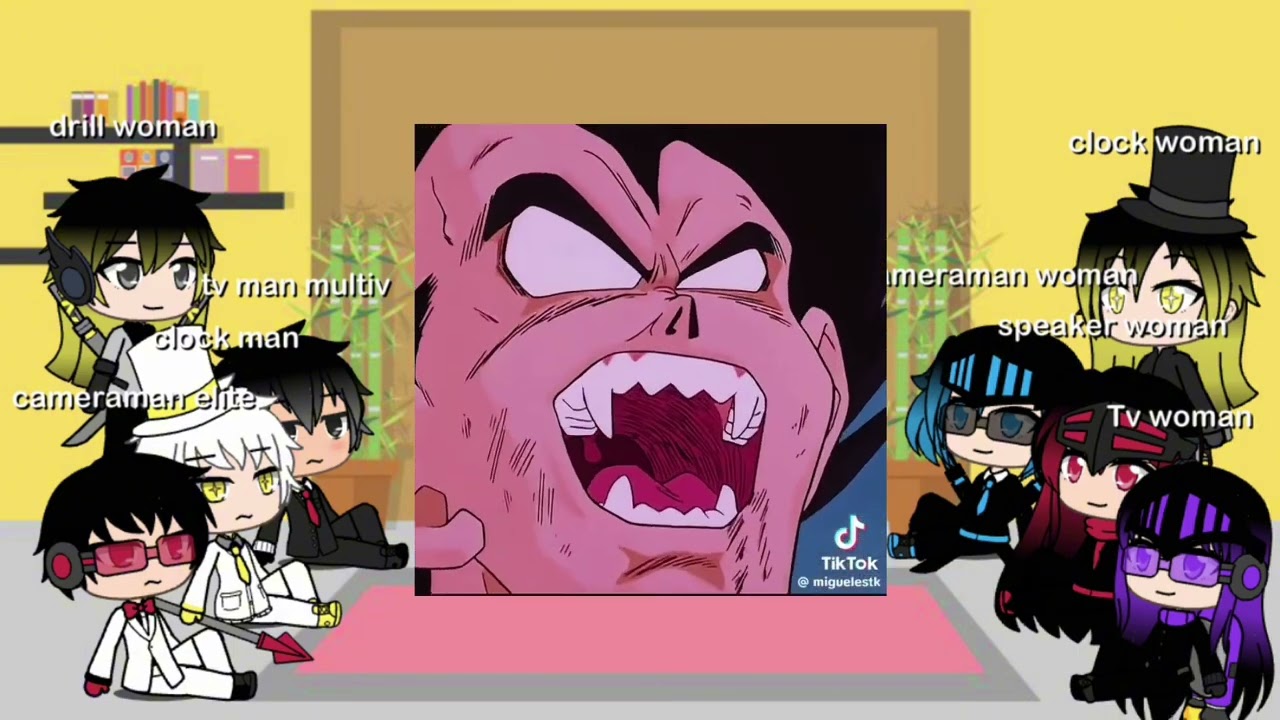 Skibidi toilet multiverse reacciona al simp y cameraman Rosa es goku y vegeta