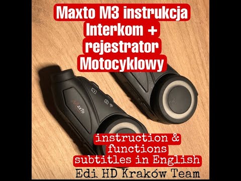 Intercom Maxto M3 - manual and functions