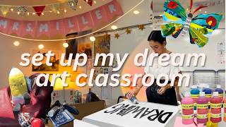 Set up my dream art classroom! 🎨🖍️ | K–6 art teacher 🌈