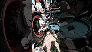 How to change out front axle oil on Kubota L245DT.