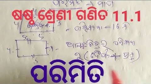 class 6 ଗଣିତ 11.1//ପରିମିତି, sasta sreni ganita abhyasa karya 11.1//class vi math. ex. 11.1qu. ans.