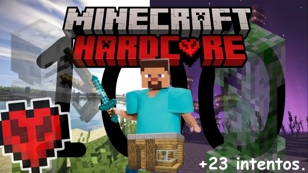 ASI SE VEN 1 AÑO DE INTENTOS DE MINECRAFT HARDCORE EN UN MUNDO