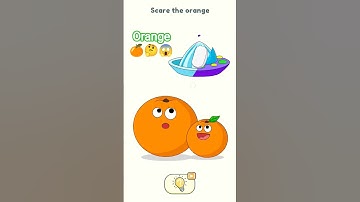 DOP 2: delete one part level ( 8 ) Scare the orange🍊😱 #dop2 #dop2game #shortsfeed #viralshorts #one