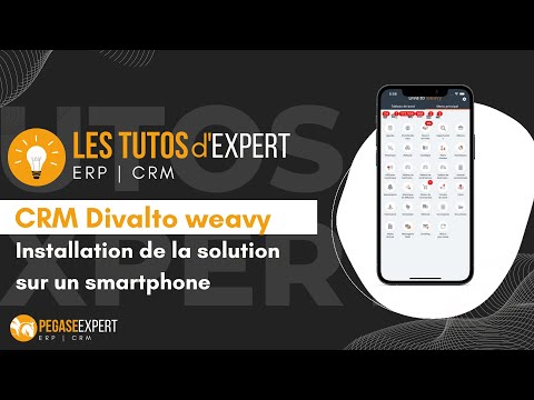 CRM Divalto weavy: Installation de la solution sur un smartphone