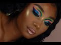 Wet Hair Look + Neon Winged Cut Crease Makeup Look | Beauty Forever Hair | MakeupTiffanyJ