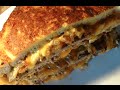 Hjemmelavet Cowboytoast stegt på pande / Fried steak & cheese sandwich - Opskrift #50