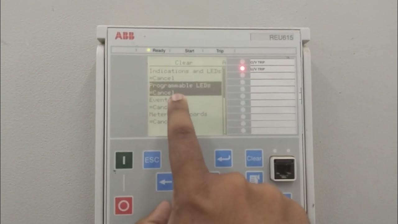 ABB REF615/REU615 Reset Guide Swift Recovery After Tripping/Operation