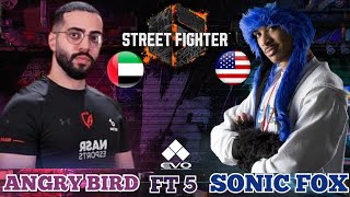 EVO 2023 💥STF-6 💥 ANGRY BIRD 🇦🇪 VS SONIC FOX 🇺🇲 FT5 💥 EVO 2023 💥 STREET FIGHTER 6 [5.8.2023] screenshot 5