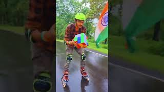 Making Indian Flag 🇮🇳 Pattern using Super Big Cube with Doing skates #shorts #harghartiranga screenshot 3