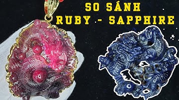Mặt dây chuyền rồng Ruby được chạm khắc độc lạ | TahiGems - Tahi Phạm