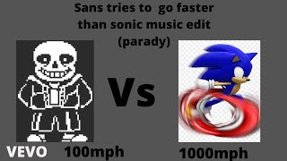 Megalovania But Sans Tries To Go Faster Than Sonic!!