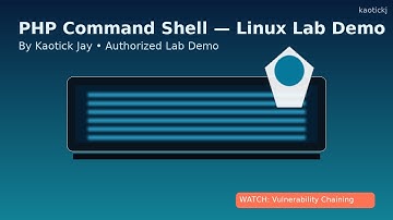Demonstration: The Not So Simple PHP Command Shell - Linux Target. (Numerous CRITICAL flaws found).