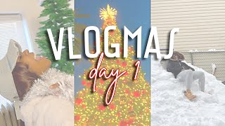 VLOGMAS Intro Reveal +Behind The Scenes! 😂 (Sneak Peak of Christmas Home Decor🎄🤗)