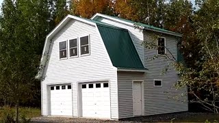 #174 Gambrel Garage $37,400 Part 2 (interior work extra for apartment)