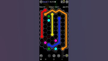 How To Solve Flow Free Hexes Hextangle Pack Level 1 8x10 Board Walk Through Solution Walkthrough