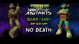 TMNT: Wrath of the Mutants - Sewer / Easy / 2P Co-op / No Death