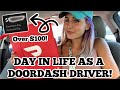 Day In My Life As A DoorDash Driver! (small town edition) + HOW MUCH MONEY I MADE IN A DAY!