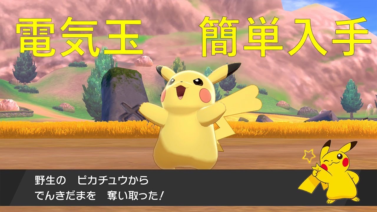 ふくがんで でんきだま簡単入手法 これでピカチュウが無敵に ポケモン剣盾 Youtube