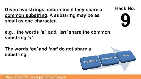 9 PIH Common Substring
