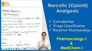 Narcotic (Opioid) Analgesics: Drug Classification, Mechanism of Action and Receptor Pharmacology