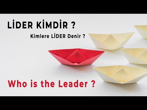 Video: Gayri Resmi Bir Lider Kimdir?