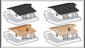MODELING ROOF STRUCTURE  FOR BEGINNERS AND PROFESSIONALS COMPLETE REVIT TUTORIAL