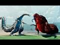 Acon Fights Bylox (Dragon Decimus Kaiju Battle)