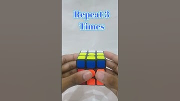 Magic trick to solve [3 by 3] Rubik