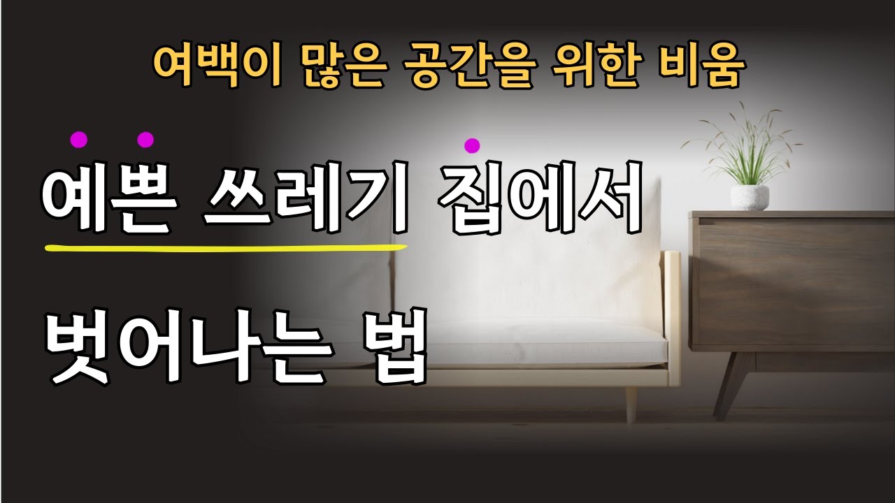 여백이 많은 집 '미니멀라이프'/ 물건 대신 행복을 채우는 가벼운 삶/ 집안일이 귀찮아서 미니멀리스트가 되기로 했다