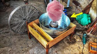 Amazing Process of Making Cotton Candy Machine