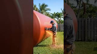 Extreme Transformation: Old Fuel Tank to Modern Underground Studio😱#TinyHome #DIY #Transformation