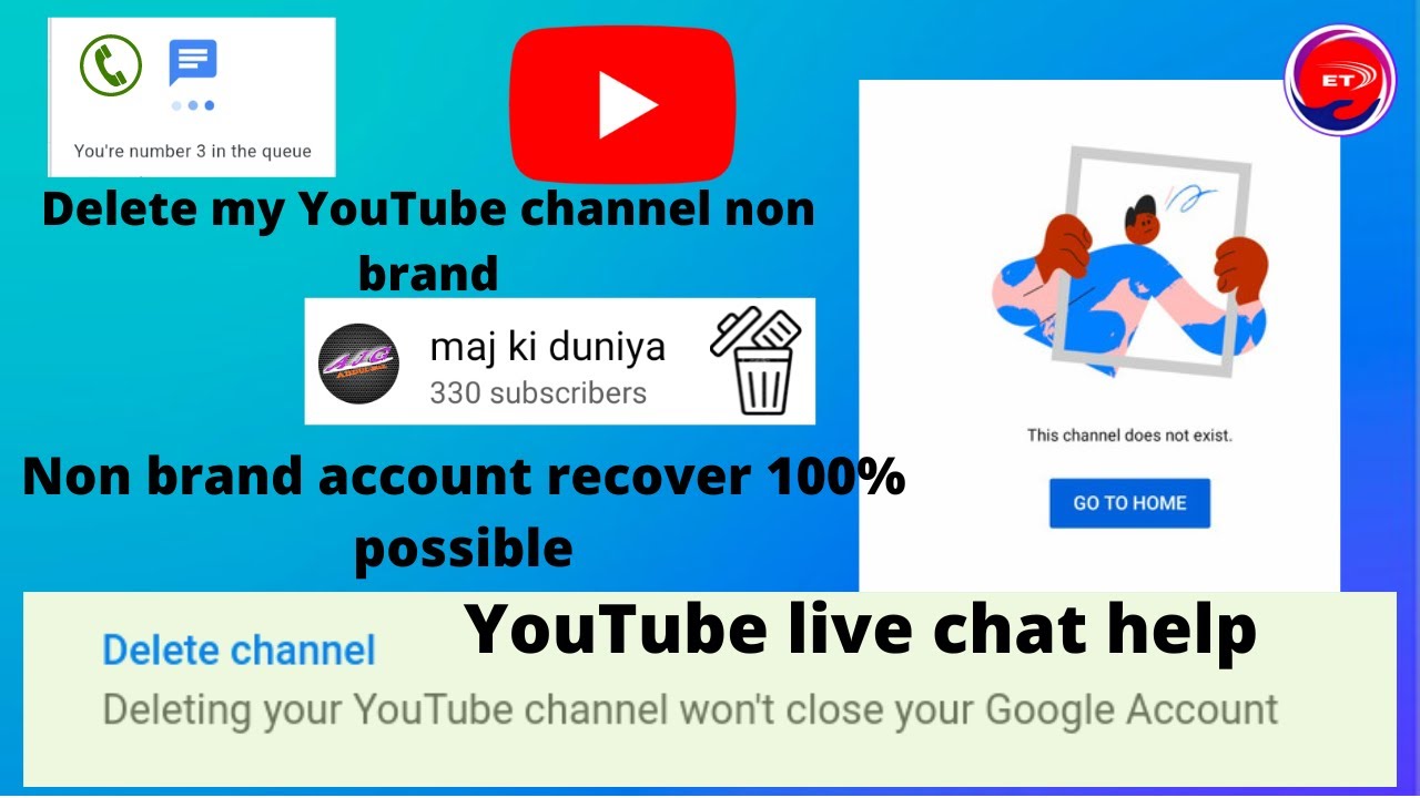 How To Recover Non Brand  Account ll Delete  Channel वापस  कैसे लाएं 