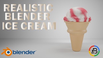 "Make a DELICIOUS 3D Ice Cream in Blender (EASY Beginner Tutorial!)