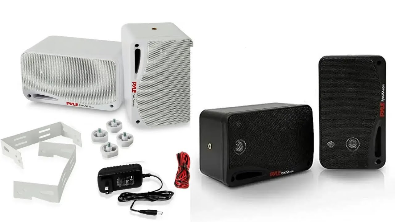 Pyle Outdoor Waterproof Wireless Bluetooth Speaker | Active Passive ...