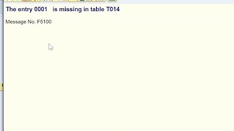 SAP Error: The Entry 0001 is Missing in Table T014 | Causes & Solution Explained