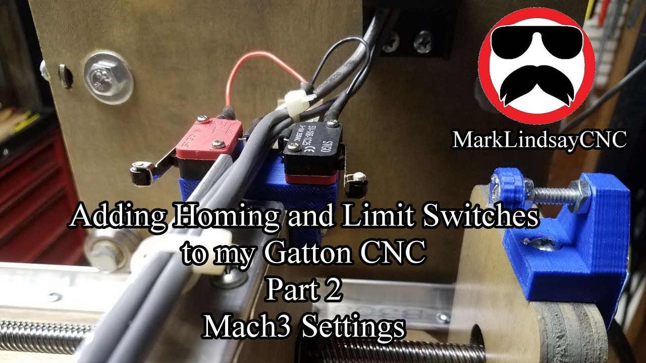 Gatton CNC. Mach3 Motor Tuning. CNC Home button. Gk4545 add limit Switch.