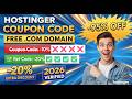 Hostinger Coupon Code 2026: Get 95% OFF + Free Domain (Working!)