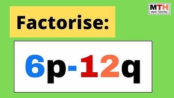 How to Factorise 6p-12q || Factorise 6p-12q || 6p-12q Factor