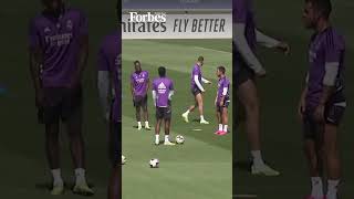 Karim Benzema During His Last Farewell Training With Real Madrid