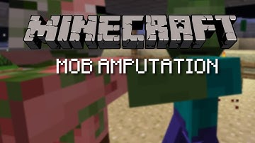 Minecraft Mods - Mob Amputation | Cut off mobs heads