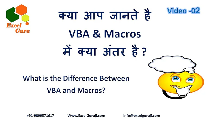 VBA Full Course-What is the Difference Between VBA and Macros?